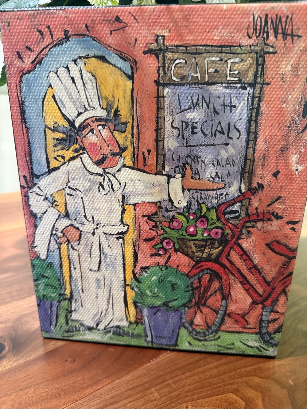 Joanna Chef Illustration Art Print. "Chef Louie's Luncheon" 8 x 10